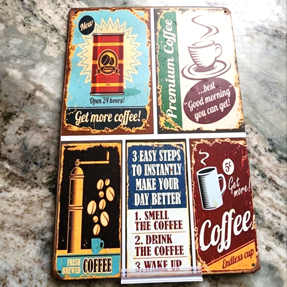 Metal Coffee Sign